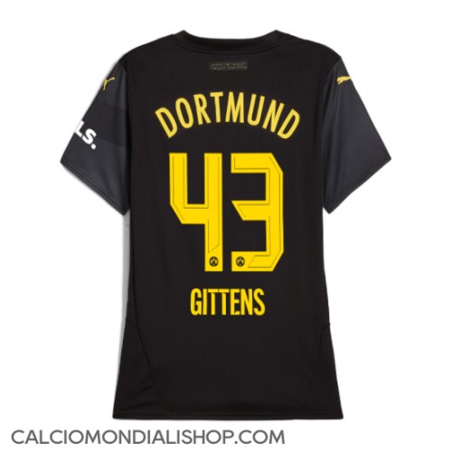 Maglie da calcio Borussia Dortmund Jamie Bynoe-Gittens #43 Seconda Maglia Femminile 2024-25 Manica Corta